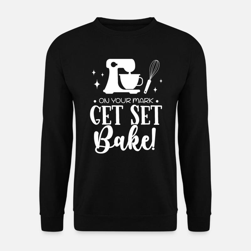 Bäcker Bäckerein Backwaren Backen Geschenk - Unisex Pullover - Schwarz