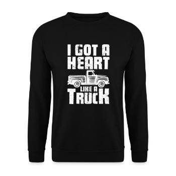 Country Music Countrymusic Geschenk - Unisex Pullover - Schwarz - Vorne - Alina (178cm) & Michal (187cm)