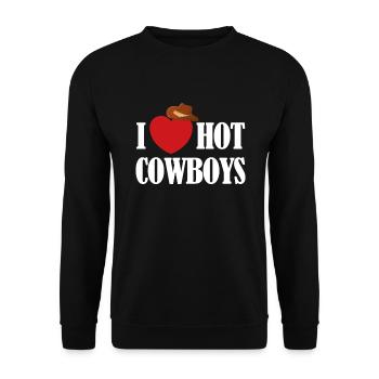 Country Music Countrymusic Geschenk - Unisex Pullover - Schwarz - Vorne - Alina (178cm) & Michal (187cm)
