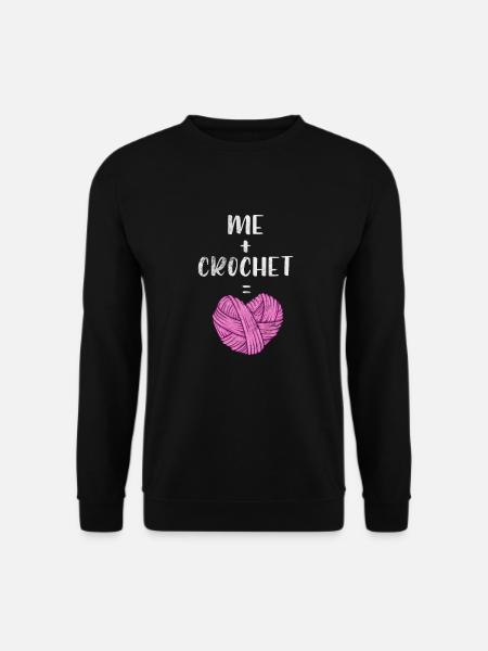 Häkeln Stricken - Unisex Pullover - Schwarz
