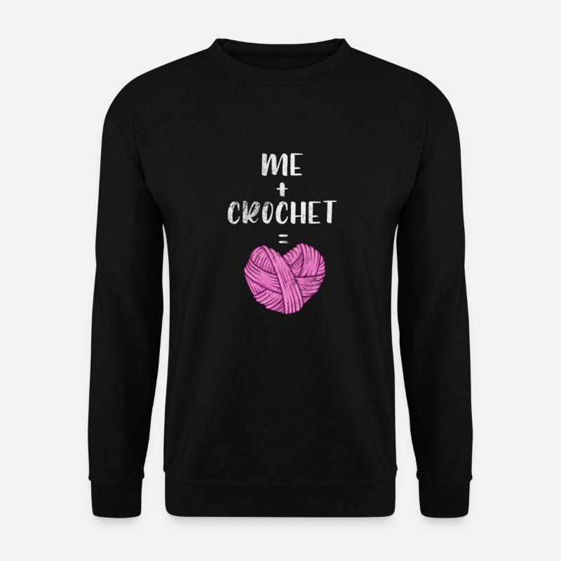 Crochet Knitting - Unisex Sweatshirt - black