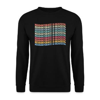Autismus - Unisex Pullover - Schwarz - Vorne - Alina (178cm) & Michal (187cm)
