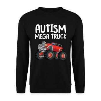 Autismus Awareness Day Autist Geschenk - Unisex Pullover - Schwarz - Vorne - Alina (178cm) & Michal (187cm)