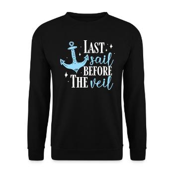 Bachelorette Hen Party Gift - Unisex Sweatshirt - black - Front - Alina (178cm) & Michal (187cm)