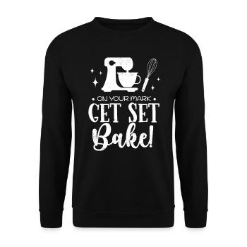 Baker - Unisex Sweatshirt - black - Front - Alina (178cm) & Michal (187cm)