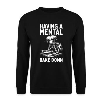 Baker Bakery Bakery Baking Gift - Unisex Sweatshirt - black - Front - Alina (178cm) & Michal (187cm)