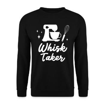 Baker Bakery Bakery Baking Gift - Unisex Sweatshirt - black - Front - Alina (178cm) & Michal (187cm)