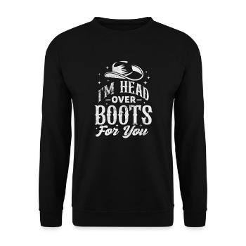 Country - Unisex Sweatshirt - black - Front - Alina (178cm) & Michal (187cm)