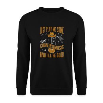 Country - Unisex Sweatshirt - black - Front - Alina (178cm) & Michal (187cm)