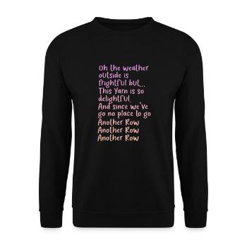 Crochet tricot couture couture cadeau - Sweat-shirt Unisexe - noir - Devant - Alina (178cm) & Michal (187cm)
