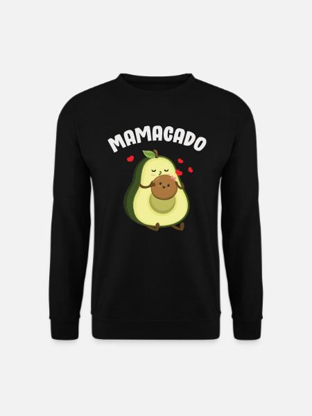 Avocado Guacamole Vegan Geschenk - Unisex Pullover - Schwarz