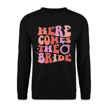 Vieille fille - Sweat-shirt Unisexe - noir - Devant - Alina (178cm) & Michal (187cm)
