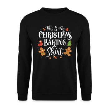 Baker - Unisex Sweatshirt - black - Front - Alina (178cm) & Michal (187cm)