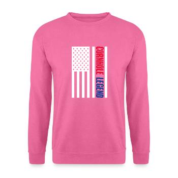 Cornhole pouf trou aveugle cadeau - Sweat-shirt Unisexe - rose - Devant