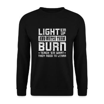 Country - Unisex Sweatshirt - black - Front - Alina (178cm) & Michal (187cm)