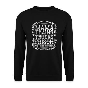 Country - Unisex Sweatshirt - black - Front - Alina (178cm) & Michal (187cm)