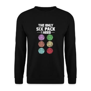 Crochet Tricot - Sweat-shirt Unisexe - noir - Devant - Alina (178cm) & Michal (187cm)