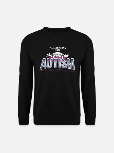 Autism Awareness Day Autistic Gift - Unisex Sweatshirt - black