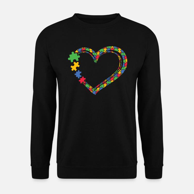 Autism Awareness Day Autistic Gift - Unisex Sweatshirt - black