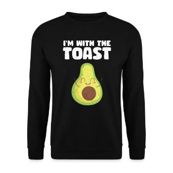 Avocado - Unisex Pullover - Schwarz - Vorne - Alina (178cm) & Michal (187cm)