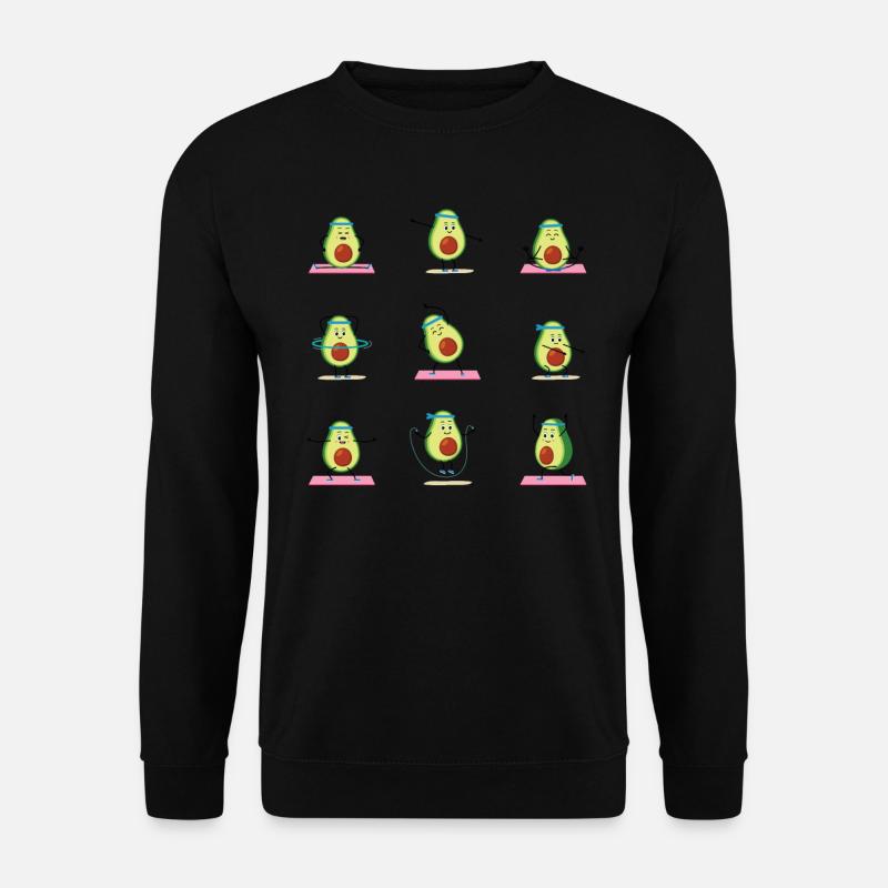 Avocado Guacamole Vegan Gift - Unisex Sweatshirt - black