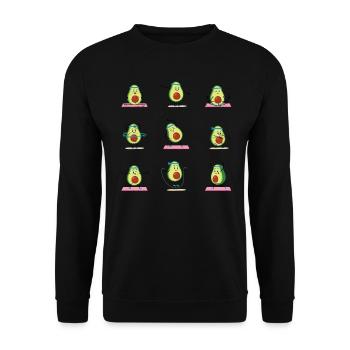 Avocado - Unisex Sweatshirt - black - Front - Alina (178cm) & Michal (187cm)