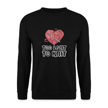 Crochet Knitting - Unisex Sweatshirt - black - Front - Alina (178cm) & Michal (187cm)