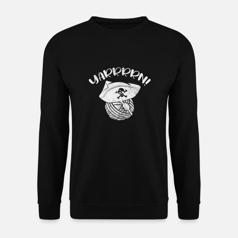 Crochet Tricot - Sweat-shirt Unisexe - noir