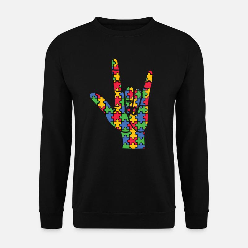 Autism Awareness Day Autistic Gift - Unisex Sweatshirt - black