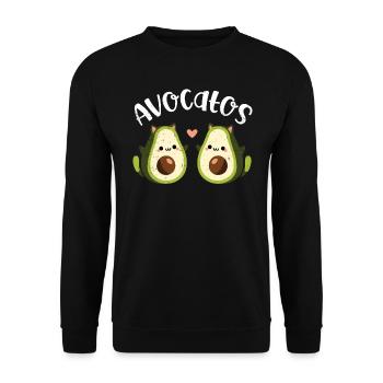 Avocado - Unisex Sweatshirt - black - Front - Alina (178cm) & Michal (187cm)