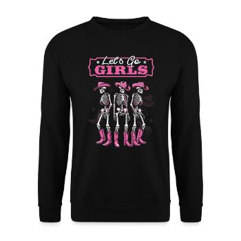 Vieille fille - Sweat-shirt Unisexe - noir - Devant - Alina (178cm) & Michal (187cm)