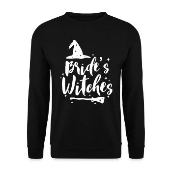 Bachelorette Hen Party Bride - Unisex Sweatshirt - black - Front - Alina (178cm) & Michal (187cm)