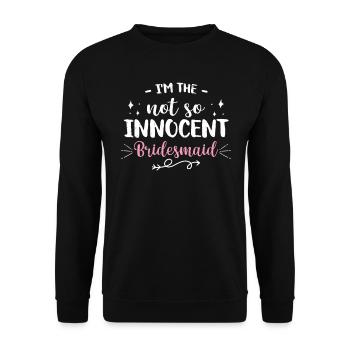 Vieille fille - Sweat-shirt Unisexe - noir - Devant - Alina (178cm) & Michal (187cm)
