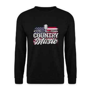 Country - Unisex Sweatshirt - black - Front - Alina (178cm) & Michal (187cm)