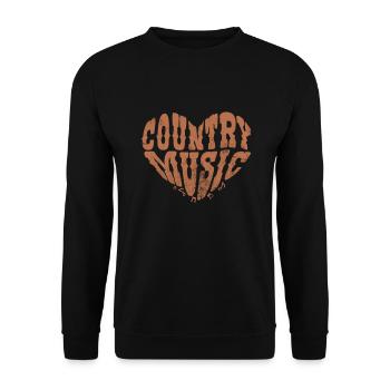 Country - Unisex Sweatshirt - black - Front - Alina (178cm) & Michal (187cm)