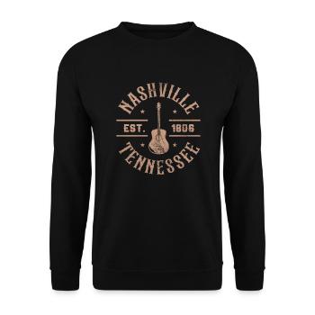 Country - Unisex Sweatshirt - black - Front - Alina (178cm) & Michal (187cm)