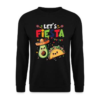 Avocado Guacamole Vegan Gift - Unisex Sweatshirt - black - Front - Alina (178cm) & Michal (187cm)