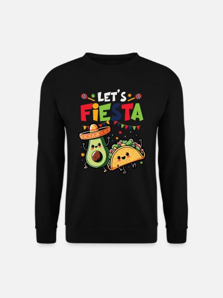 Avocado Guacamole Vegan Geschenk - Unisex Pullover - Schwarz