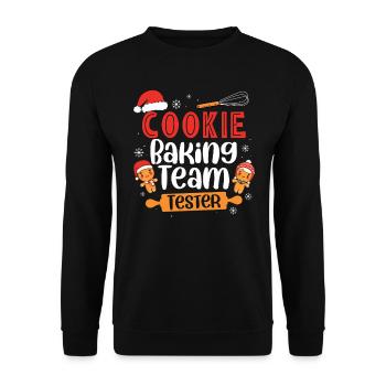 Baker Bakery Bakery Baking Gift - Unisex Sweatshirt - black - Front - Alina (178cm) & Michal (187cm)