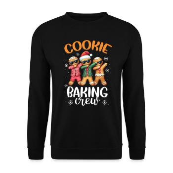 Baker Bakery Bakery Baking Gift - Unisex Sweatshirt - black - Front - Alina (178cm) & Michal (187cm)