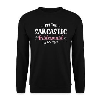 Vieille fille - Sweat-shirt Unisexe - noir - Devant - Alina (178cm) & Michal (187cm)