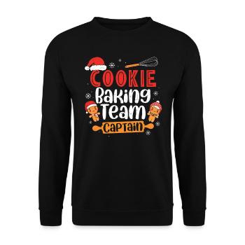 Baker - Unisex Sweatshirt - black - Front - Alina (178cm) & Michal (187cm)