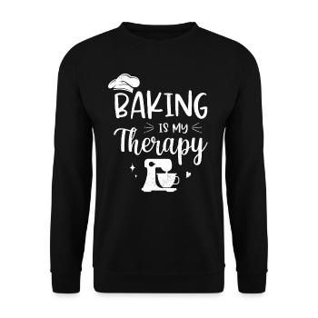 Baker - Unisex Sweatshirt - black - Front - Alina (178cm) & Michal (187cm)