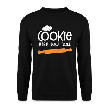 Baker - Unisex Sweatshirt - black - Front - Alina (178cm) & Michal (187cm)