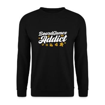 Board Game Board Games Sieleabend Games Gift - Unisex Sweatshirt - black - Front - Alina (178cm) & Michal (187cm)