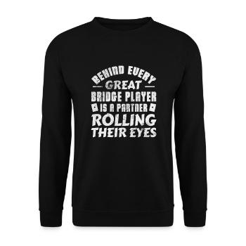 Jeu de cartes de bridge Casino jeu de cartes cadeau - Sweat-shirt Unisexe - noir - Devant - Alina (178cm) & Michal (187cm)