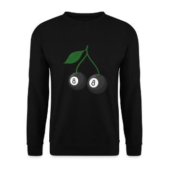 Cherry Cherry Tree Cherry Blossom Fruit Gift - Unisex Sweatshirt - black - Front - Alina (178cm) & Michal (187cm)