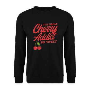 Cerise - Sweat-shirt Unisexe - noir - Devant - Alina (178cm) & Michal (187cm)