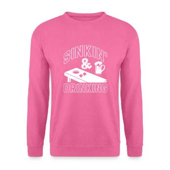 Cornhole Beanbag Sackloch Geschenk - Unisex Pullover - Pink - Vorne