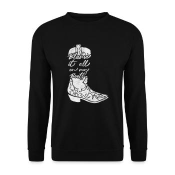 Country - Unisex Sweatshirt - black - Front - Alina (178cm) & Michal (187cm)